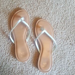 Women's teal strap flip flop